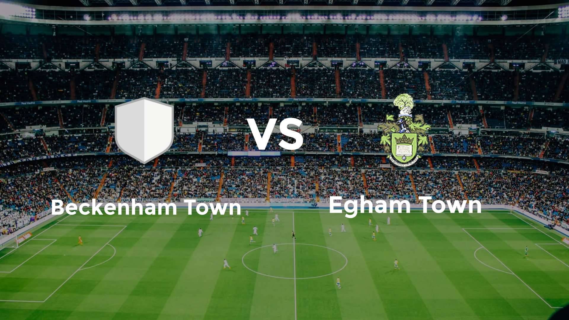 Beckenham Town vs Egham Town