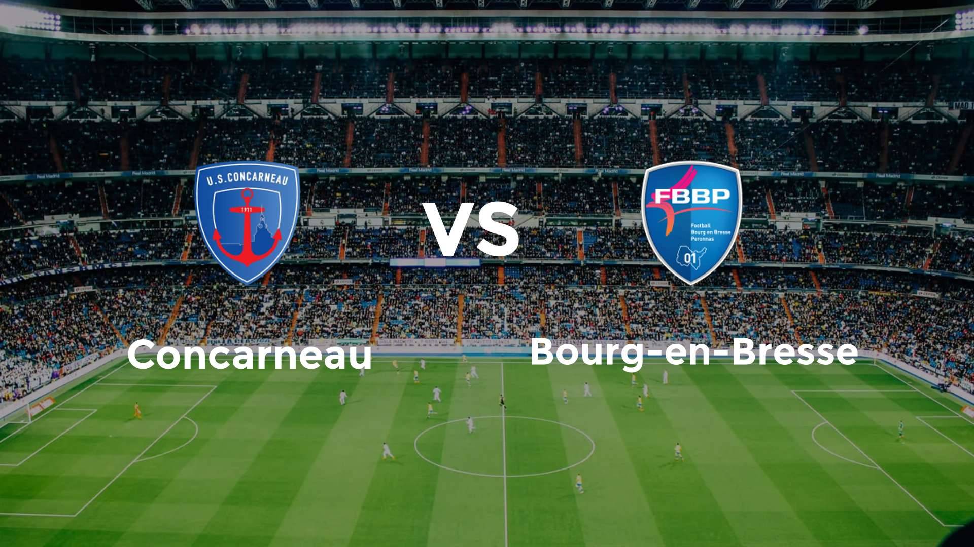 Concarneau vs Bourg-en-Bresse