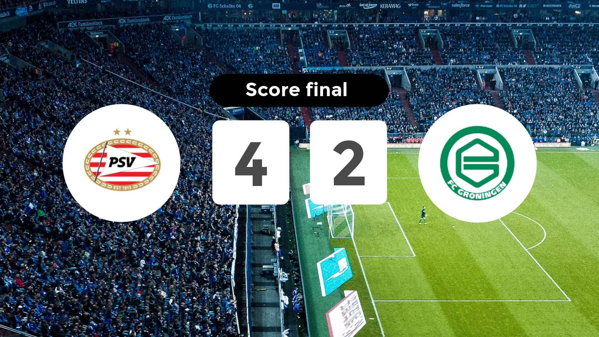 Résumé du match PSV vs FC Groningen du 23 août 2025