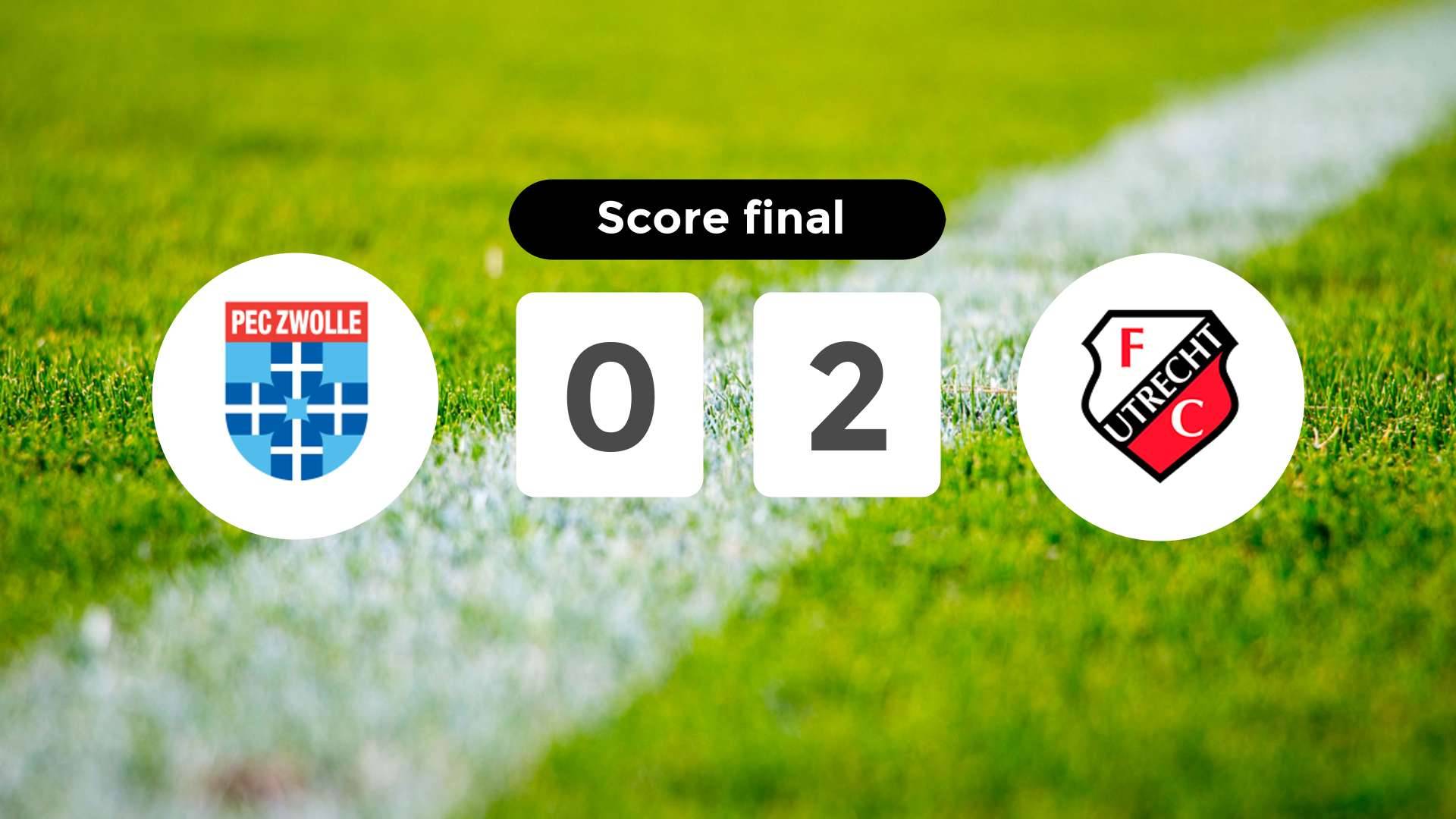 Résumé du match PEC Zwolle vs FC Utrecht du 31 août 2025